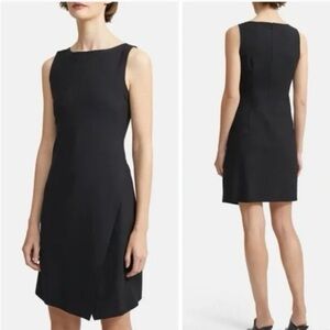NWOT Theory Risbana Wool Sheath Dress in black size 2